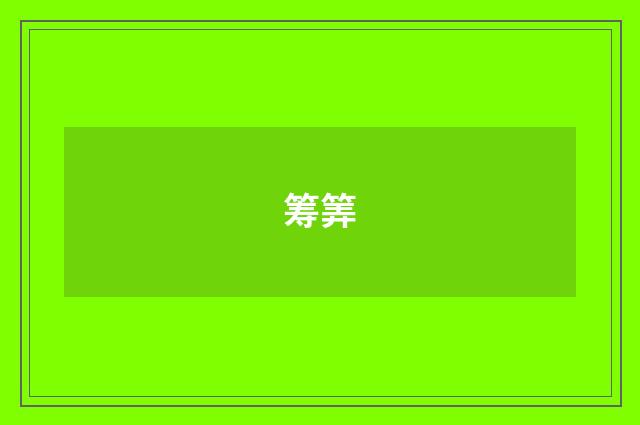 筹筭
