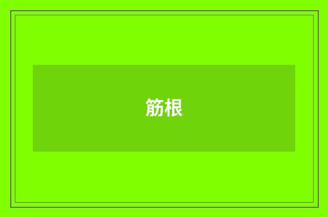 筋根