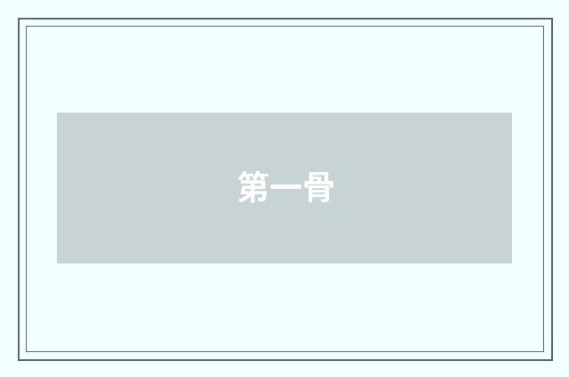 第一骨