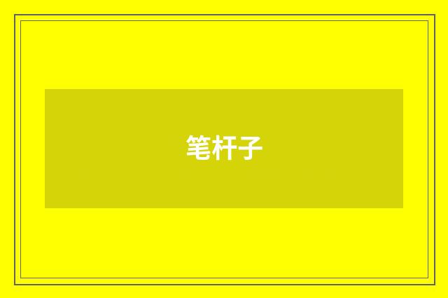 笔杆子