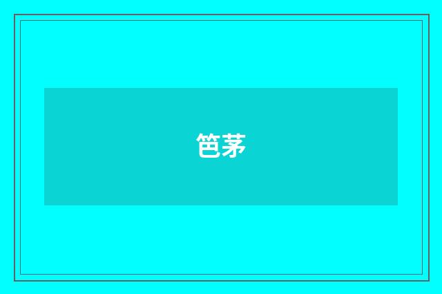 笆茅