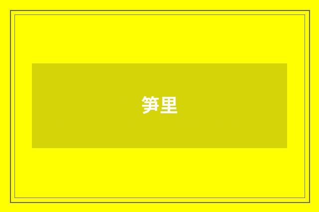 笋里