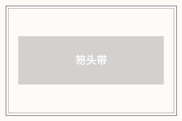 笏头带