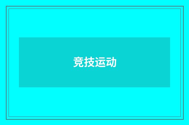 竞技运动