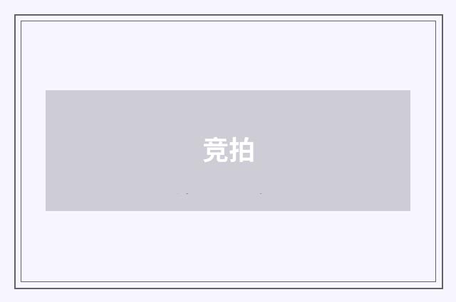竞拍