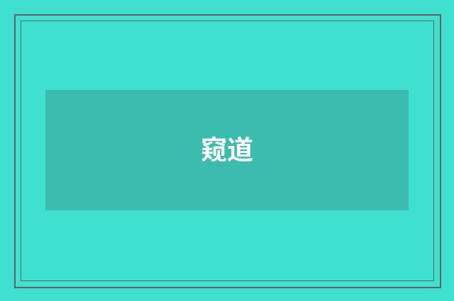 窥道