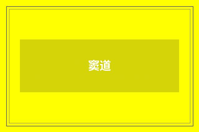 窦道