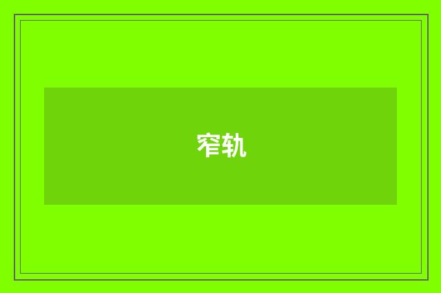 窄轨