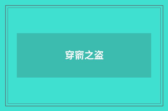 穿窬之盗