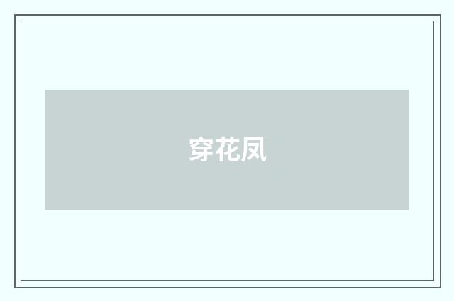 穿花凤