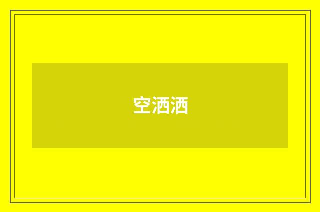 空洒洒