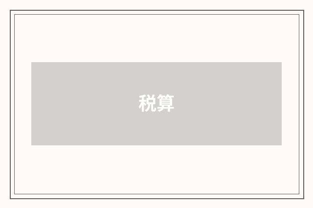 税算