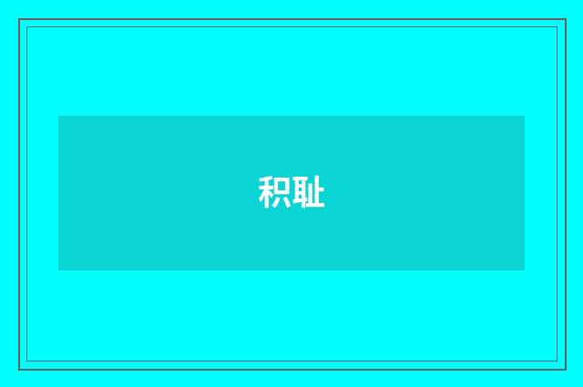积耻