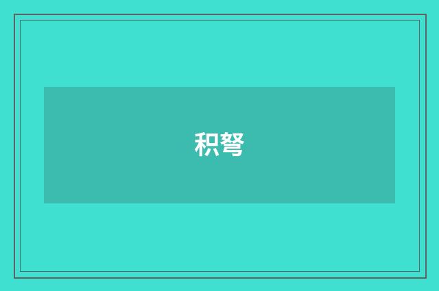 积弩