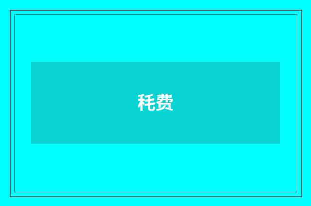 秏费