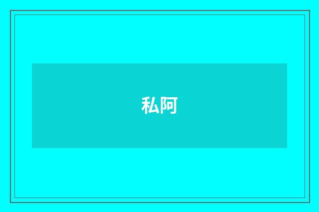 私阿