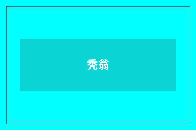 秃翁