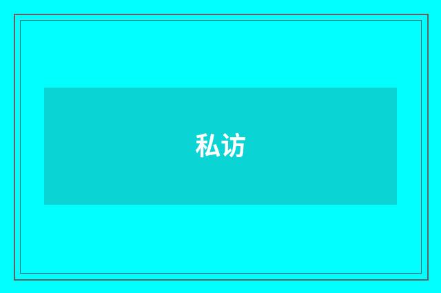 私访