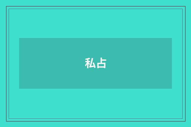 私占