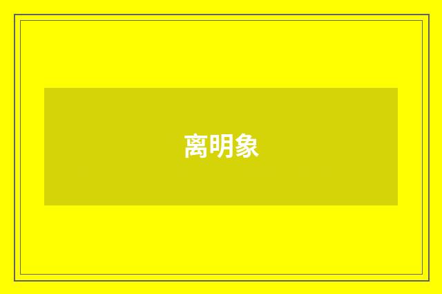 离明象