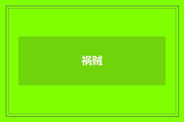 祸贼
