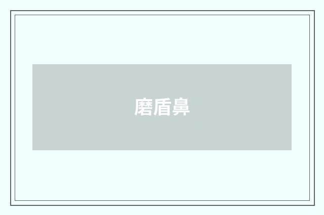 磨盾鼻