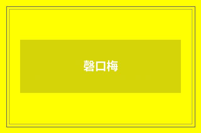 磬口梅