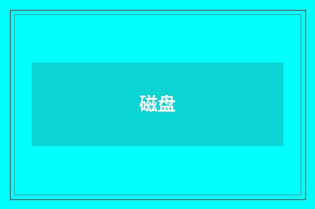 磁盘