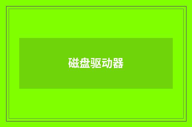 磁盘驱动器