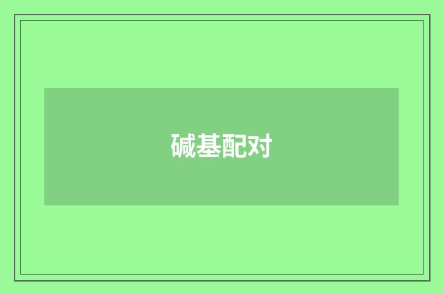碱基配对