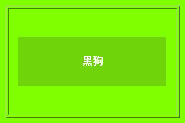 黑狗