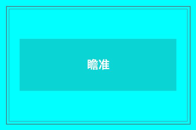 瞻准