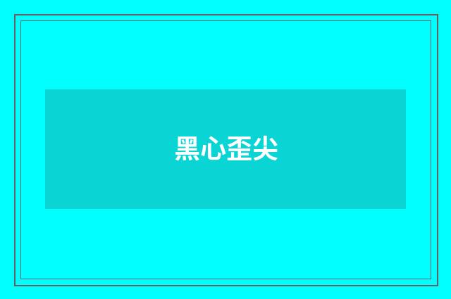 黑心歪尖