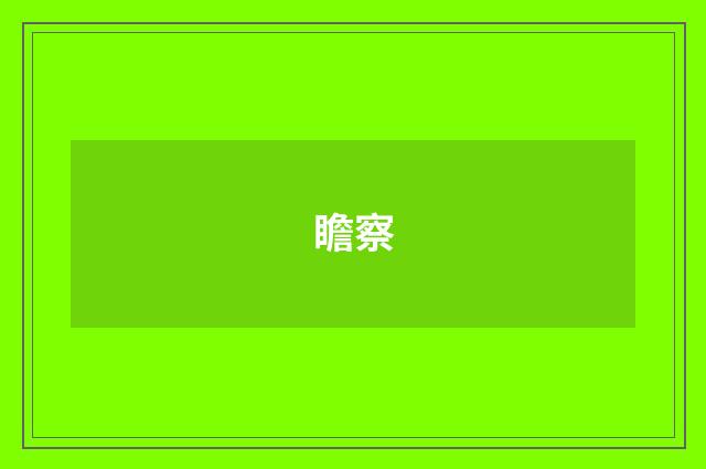 瞻察
