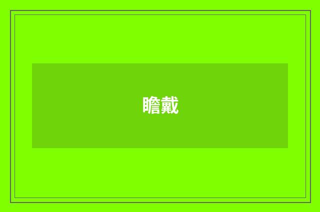 瞻戴