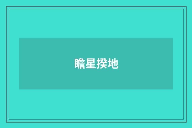 瞻星揆地
