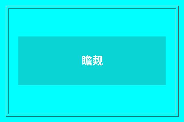 瞻觌