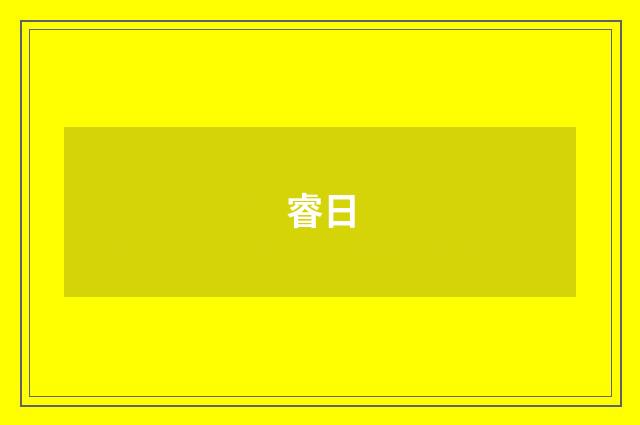 睿日