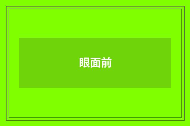 眼面前