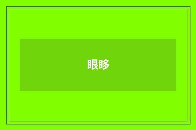 眼眵