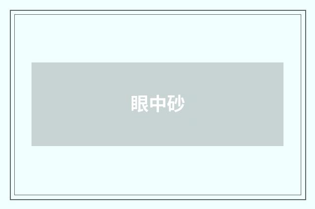 眼中砂