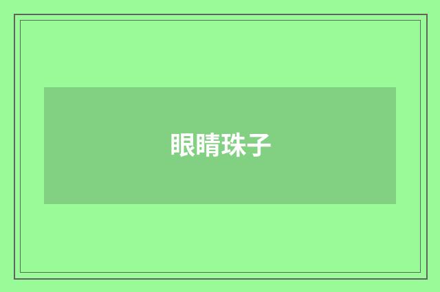 眼睛珠子