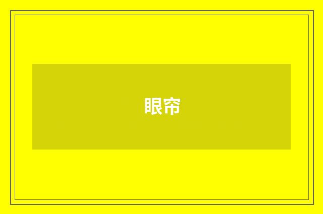 眼帘