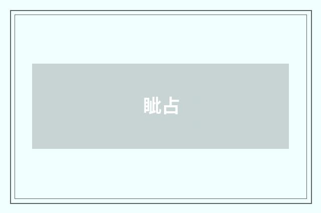 眦占