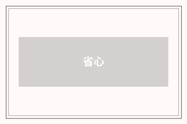 省心