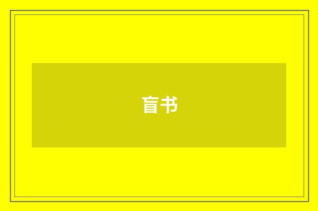盲书