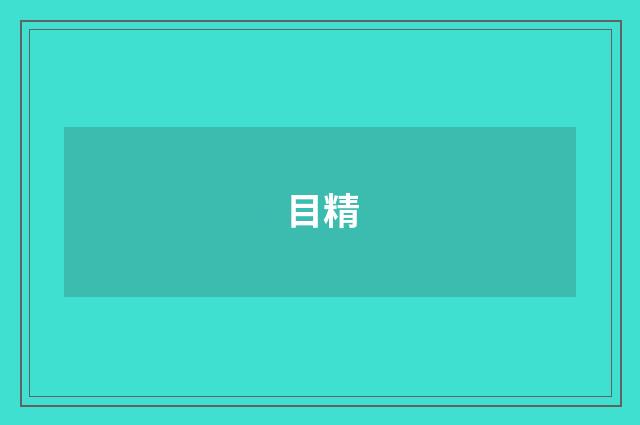 目精