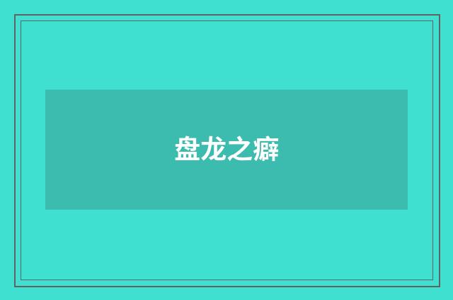 盘龙之癖