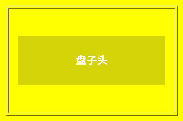 盘子头