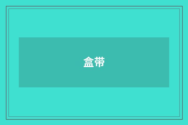 盒带